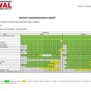 Raport zaawansowania prac